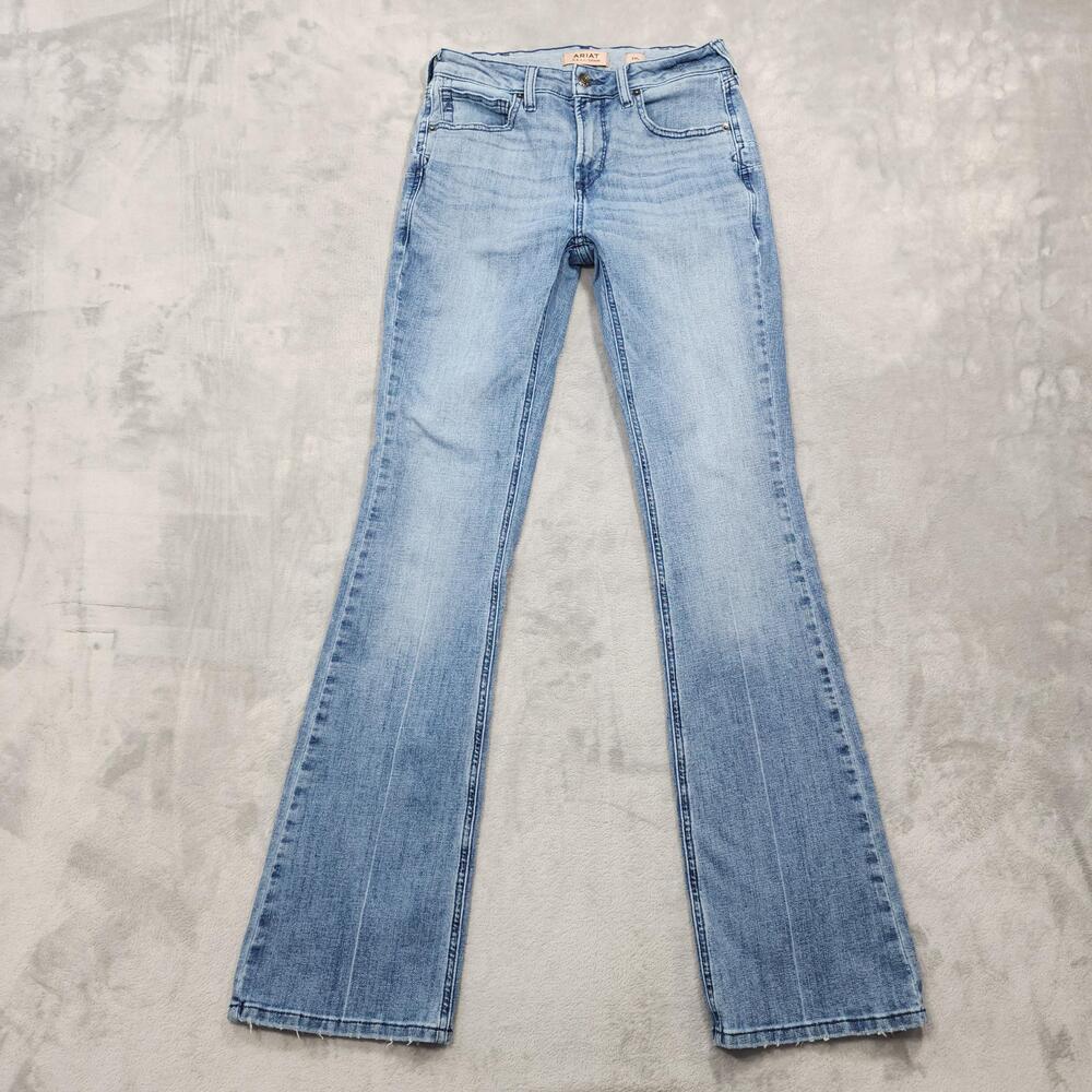 Ariat Jeans Womens 29L LONG Blue High Rise Bessie Bootcut Sabine Stretch Denim